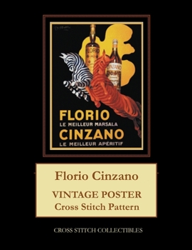 Paperback Florio Cinzano: Vintage Poster Cross Stitch Pattern Book