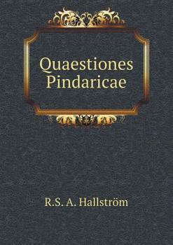 Paperback Quaestiones Pindaricae [Latin] Book