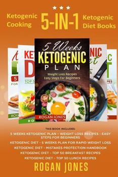 Paperback Ketogenic Cooking: 5-in-1 Ketogenic Diet Books Book