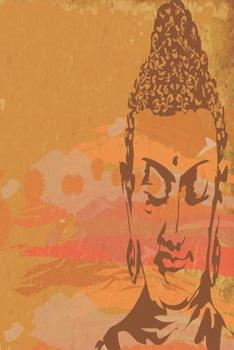 Paperback classic indian buddha in orange: Buddha sitting in a lotus notebook Book