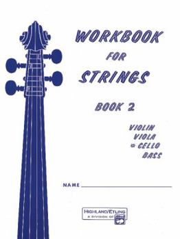 Paperback Workbook for Strings, Bk 2: Cello Book