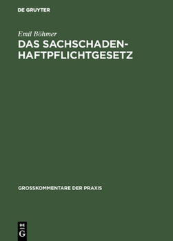 Hardcover Das Sachschadenhaftpflichtgesetz [German] Book