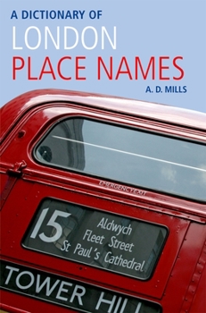 Paperback Dictionary of London Place-Names Book