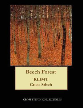 Paperback Beech Forest: Gustav Klimt cross stitch pattern [Large Print] Book