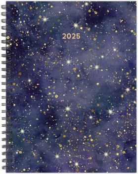 Spiral-bound Starry Night 2025 6.5 X 8.5 Softcover Weekly Planner Book