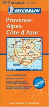Michelin Map France Regional : Provence - Alpes - Cote - d'Azur Map 527 ; tear-resistant ; 1/200,000