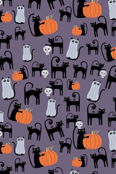 Paperback Notes: A Blank Sheet Music Notebook with Cute Halloween Cats Cover Art Book