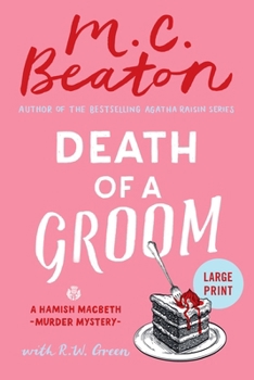Paperback Death of a Groom [Large Print] Book