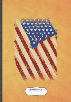 Notebook: Patriotic Blank Lined Notebook/ Journal, Writer Practical Record. Dad Mom Anniversay Gift. Thoughts Creative Writing Logbook. Fashionable Vintage Look 110 Pages B5