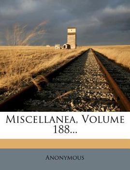Paperback Miscellanea, Volume 188... [Italian] Book