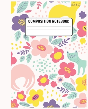 Paperback Composition Notebook: love a cute and artistic cover design book for notebook Book