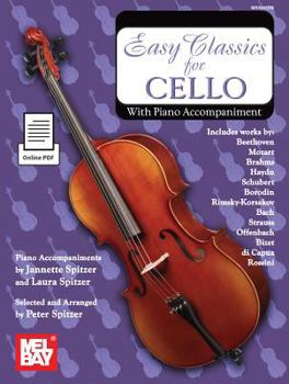 Paperback Easy Classics for Cello Book