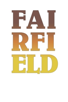 Paperback Cool Brown Vintage Style Fairfield 120 Page Notebook Lined Journal Book