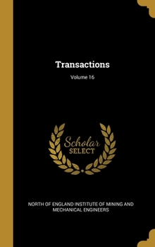 Hardcover Transactions; Volume 16 Book