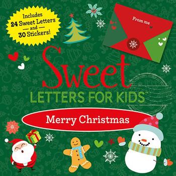 Paperback Sweet Letters for Kids Merry Christmas – 24 DIY Christmas Cards with 30 Stickers – Tear-Out Holiday Greetings & Letter Writing Activity for Kids, Family & Friends Book