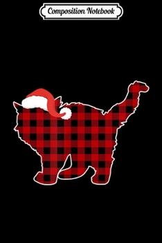 Composition Notebook: Christmas Buffalo Plaid Pajamas Cat Xmas Holiday  Journal/Notebook Blank Lined Ruled 6x9 100 Pages