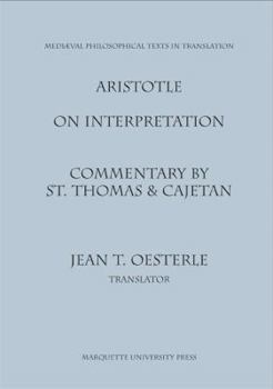Paperback Aristotle: On Interpretation (Medieval Philosophical Texts in Translation) Book