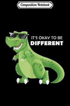 Composition Notebook: It's Ok To Be A Little Different dinosaur Vintage Autism  Journal/Notebook Blank Lined Ruled 6x9 100 Pages