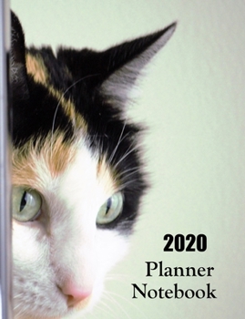 Paperback 2020 Planner Notebook: Calico Cat Planner Book With Monthly and Weekly Calendars, Monthly Budget Sheet and Weekly Meal Plan Book