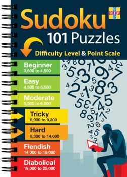 Spiral-bound Bright Idea Puzzles Sudoku Puzzles Book: 101 Tricky-to-Hard Puzzles for Teens, Adults & Seniors, Bigger Print, Spiral-Bound, Track Your Progress as You Improve Memory & Focus, Great Gift Book