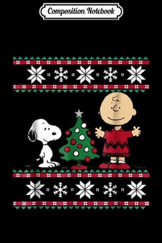 Paperback Composition Notebook: Peanuts Snoopy and Charlie Christmas Journal/Notebook Blank Lined Ruled 6x9 100 Pages Book