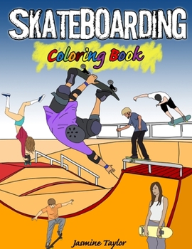 Paperback Skateboarding Coloring Book