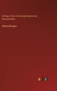 Hardcover Abhandlungen [German] Book