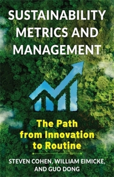 Paperback Sustainability Metrics and Management: The Path from Innovation to Routine Book