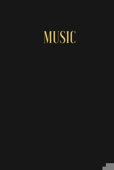 Paperback Music: Songwriters Journal for Musicians and Music Lovers . 100 Pages, 6 x 9 Journal Book