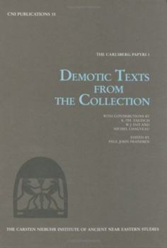 Hardcover Demotic Texts from the Collection Book