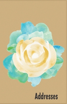 Addresses: Gold Mint Green Floral Contact Journal, Green and Gold Flowers Addresses Phone Numbers Email Notebook