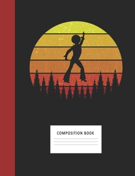 Composition Book: Dancer 200 Wide Ruled Lined Pages Retro Vintage Sunset Classic Notebook, Writing Pad & Practice Journal | Assignments, Class Notes, ... Organizer, Homeschool, College & University