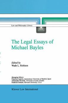 Paperback The Legal Essays of Michael Bayles Book