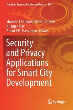 Paperback Security and Privacy Applications for Smart City Development Book