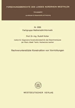 Paperback Rechnerunterstützte Konstruktion von Vorrichtungen [German] Book