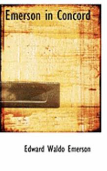 Paperback Emerson in Concord Book