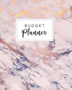 Budget Planner: 2020 Weekly and Monthly Budgeting Book, Journal, Organizer for Expenses, Money and Bills Tracker, Undated, Rose Gold Marble