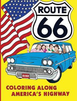 Paperback Coloring Along America's Highway Book