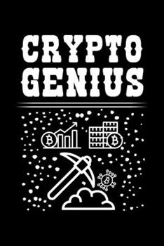 Paperback Crypto Genius: Blank Lined Journal For Cryptocurrency Enthusiasts And Traders, Black Cover Book