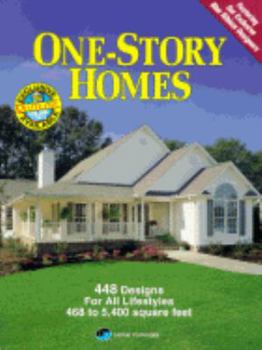 Paperback One-Story Homes: 448 Designs for All Lifestyles, 468 to 5,400 Square Feet Book