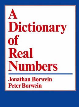 Paperback A Dictionary of Real Numbers Book