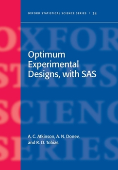 Paperback Optimum Experimental Designs, with SAS Book