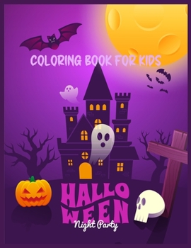 Paperback Halloween Coloring Book For Kids: Coloring Book with Spooky Scary Things Book