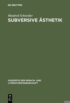 Hardcover Subversive Ästhetik [German] Book