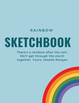 Paperback Rainbow Sketchbook: Blank pages, white paper, sketch, doodle and draw - 8.5" X 11", Customized Artist Sketchbook to Draw and Journal: 110 [Large Print] Book