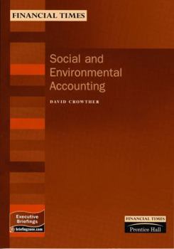 Paperback Social and Environmental Accounting (Financial Times Management Briefings) Book
