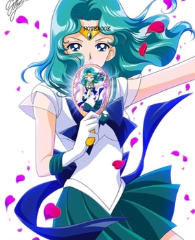 Notebook: Sailor Moon Anime Soft Glossy Cover College Ruled Pages Book 7.5 x 9.25 Inches 110 Pages