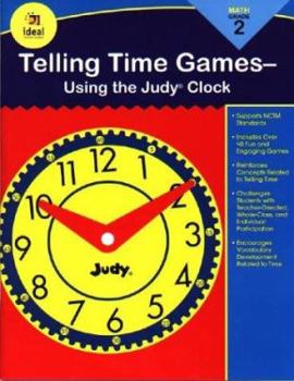 Paperback Telling Time Games, Grade 2: Using the Judy Clock Book