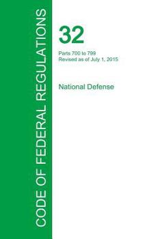 Paperback Code of Federal Regulations Title 32, Volume 5, July 1, 2015 Book