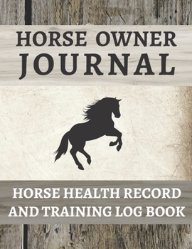 Paperback Horse Health Record And Training Log Book